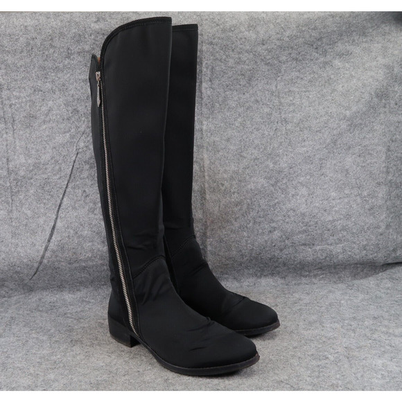 Donald J. Pliner Shoes - Donald Pliner Shoes Womens 6 Nova Boots Knee High Tall Double Zip Fashion Black